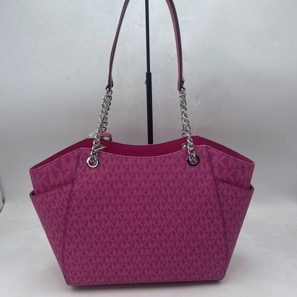 NEW MICHAEL KORS Jet Set Travel Large Tote Fruit Du Dragon Signature Print Model - Picture 4 of 10